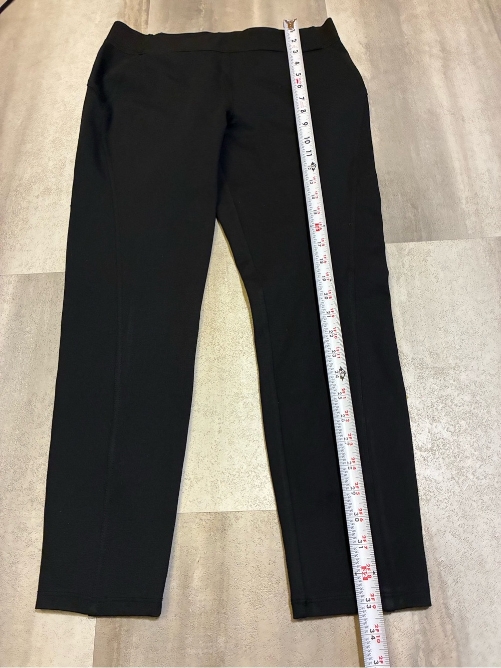 Simply Vera Vera Wang Black Skinny Ponte Pants - Sleek Fit - Picture 6 of 9